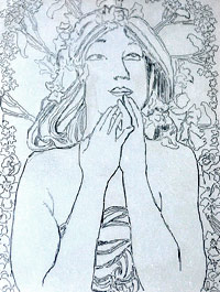 Etch-a-Sketch drawing by Gerald Myers as reproduced in the Central Kentucky News-Journal